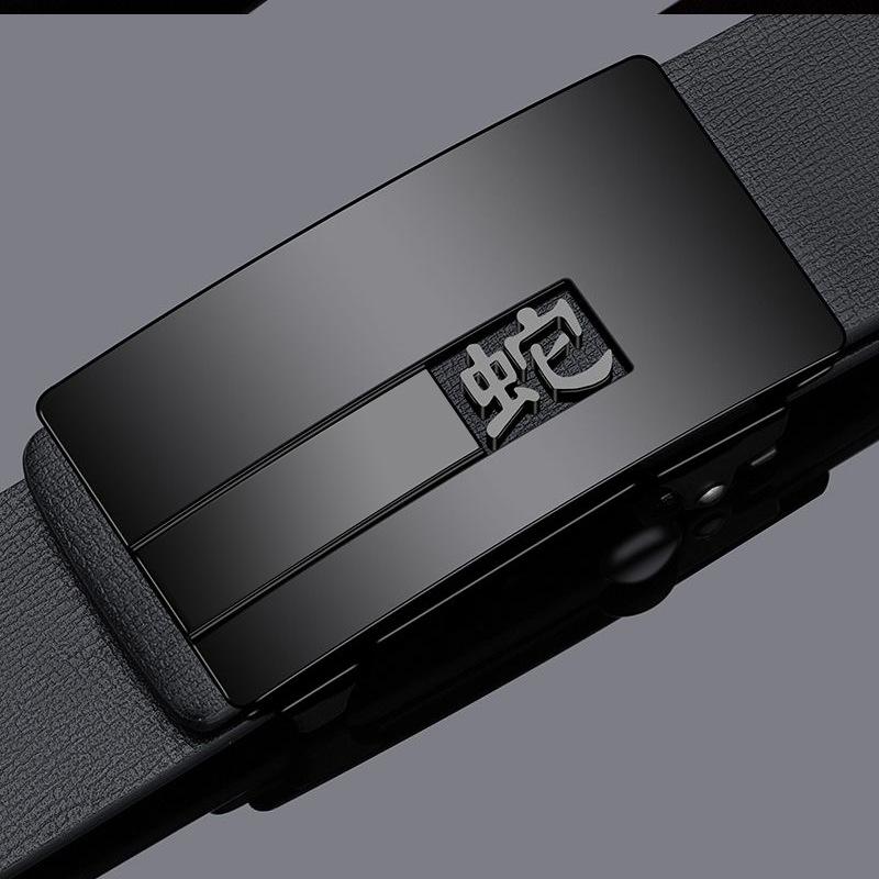 Zodiac Men's Automatic Buckle Belt: Stylish, Versatile Belt for Casual and Business Wear