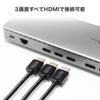 Sanwa Supply Док-станция x 4K x 3 экрана USB-CVDK20 (Поддерживает выходы HDMI/DisplayPort)