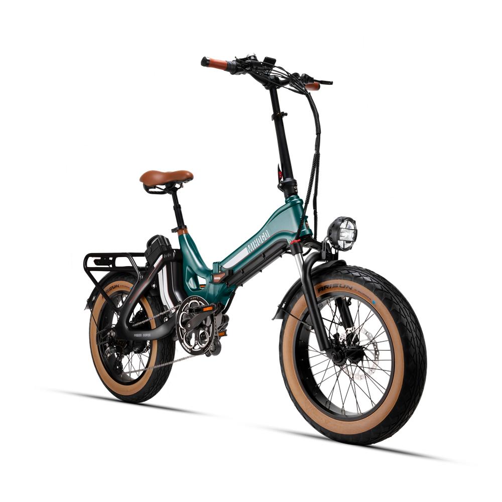 MIHOGO ONE 750W Fat Tire Electric Bike, 167 Mile Range, Dual Battery, 20"x4.0 Tires, Magnesium Alloy Frame for Urban Commute