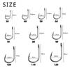 100/500 PCS Fishing Hooks Set #3~#12 Carbon Steel Single Circle Fishhook Fly Fishing Jip Barbed Carp Hooks Sea Tackle Accessorie