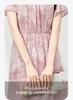 Fashionable flared sleeve printed chiffon dress