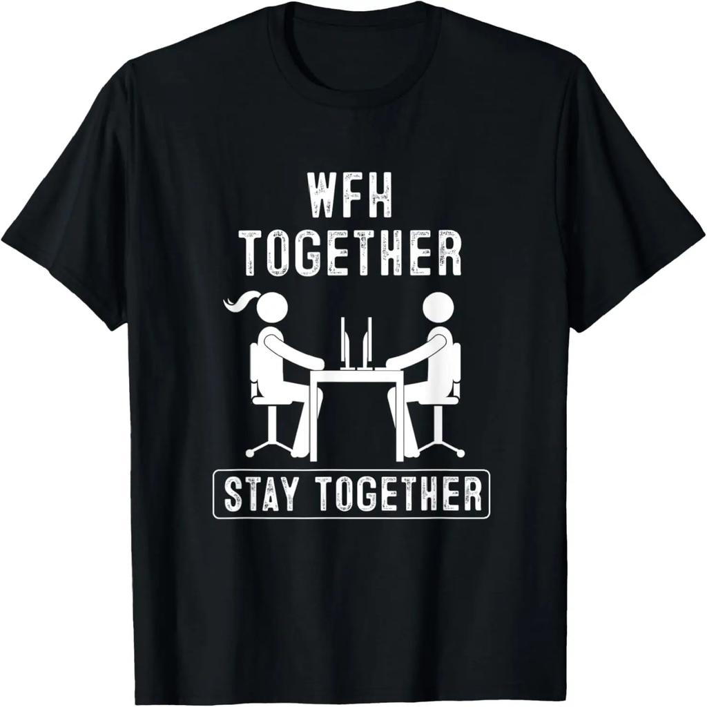 Relationships WFH Funny Work From Home Couple Activities T-Shirt