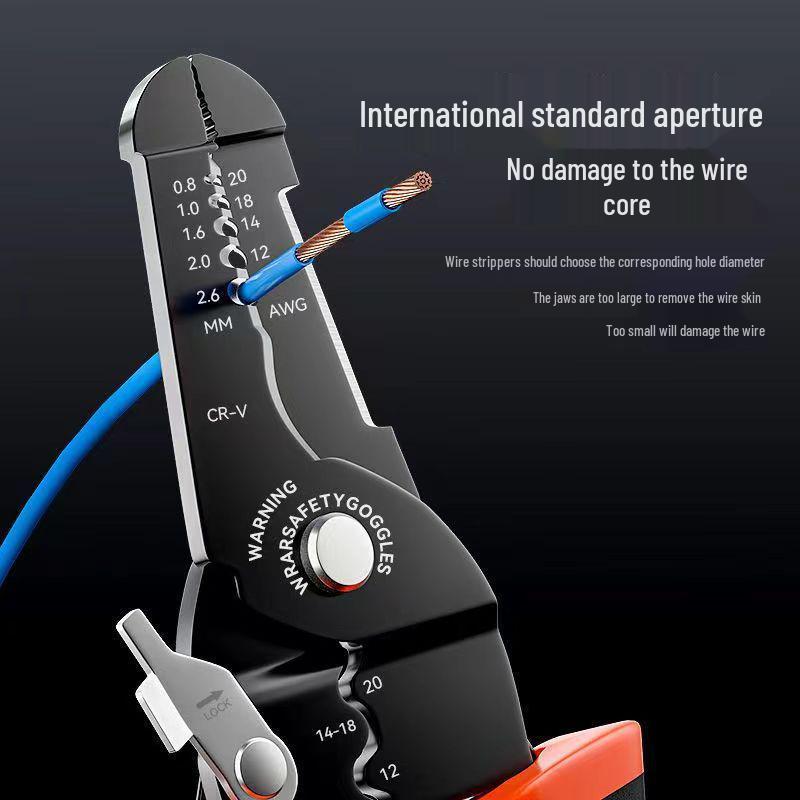 Многофункциональный инструмент электрика 8-в-1 для зачистки проводов