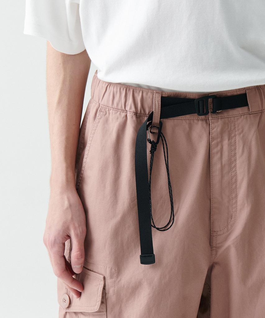 MUSINSA STANDARD [City Leisure] Wide Belted Cargo Pants [Desert Pink]