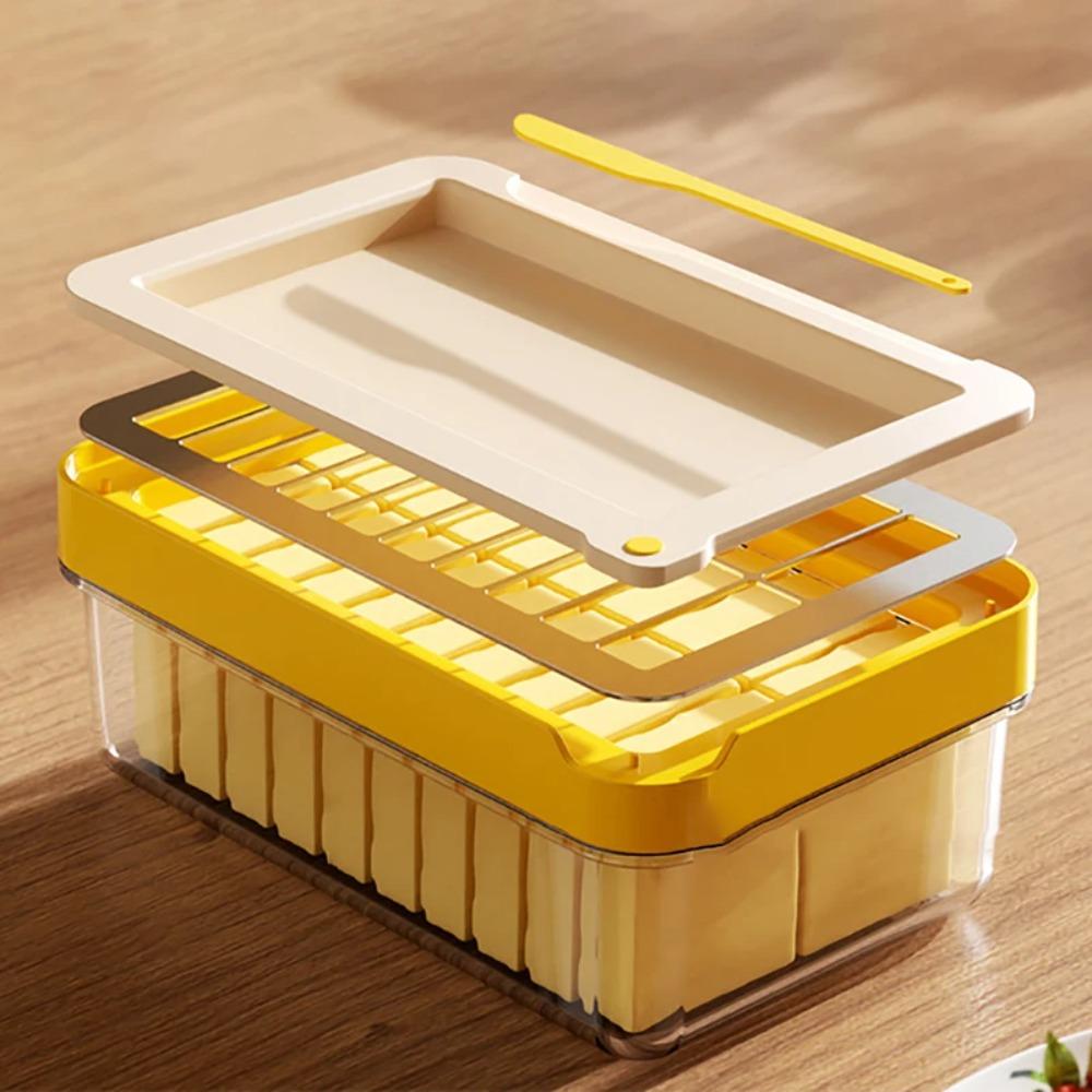 Leak Proof Butter Preservation Box Transparent Butter Slicer Box Creative Butter Keeper Lunch