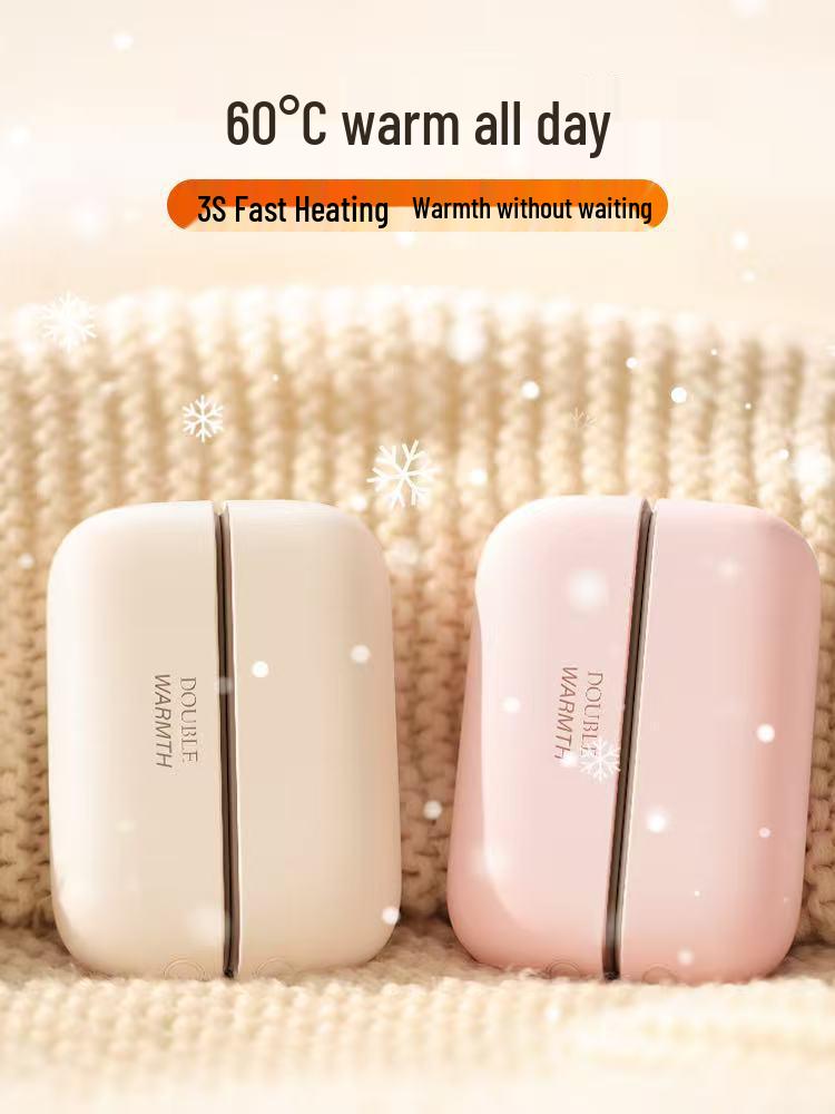 Двойной магнитный сертифицированный грелка для рук 2025: Мини-портативный, ручной, взрывозащищенный, два в одном подогреватель для ребенка