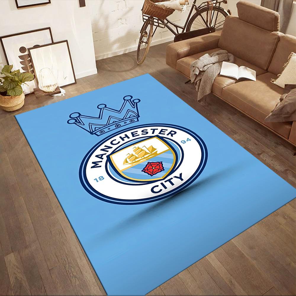 Квадратные ковры Love Manchester City Fc — отличный выбор для гостиных, спален, домашнего декора и в качестве подарков.