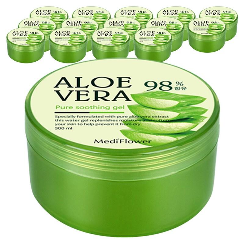 Mediflower Aloe Vera Fresh Soothing Gel, 300ml, 15 pcs