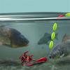 1/10/20Pcs Lifelike Lead Overturned Fishing Hooks Fishing Tackle Lure Bait Red Worm