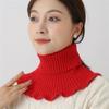 Detachable Scarf Windproof Neck Warmer Fashion Knitted Fake Collar  Men Women