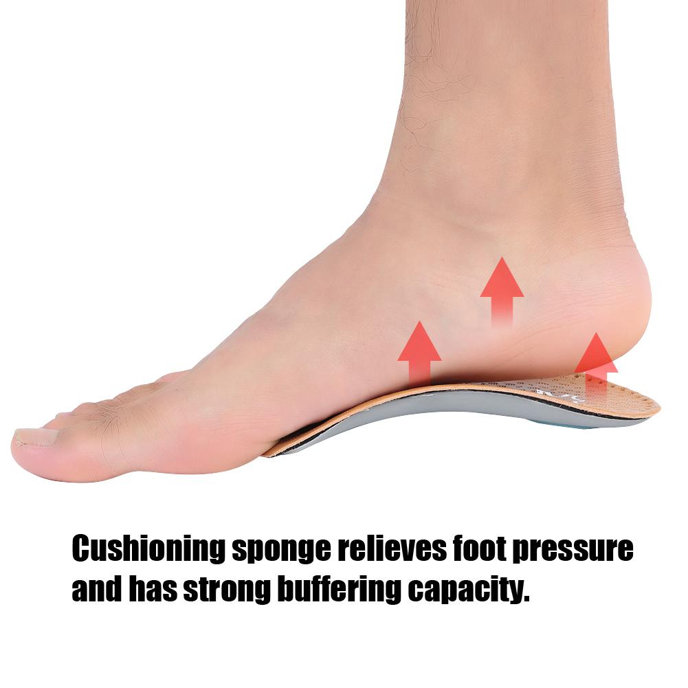 3/4 Length Unisex Flat Feet Arch Support Pain Relive Massage Shoes Pad Orthotic Insoles