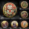Красочные памятные монеты Lucky Cat, позолоченные коллекционные монеты Luck Of Cat, металлические коллекционные украшения в стиле фэн-шуй