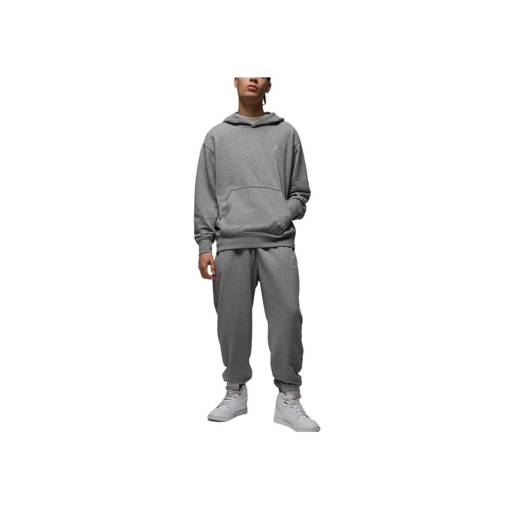 Jordan Brooklyn Comfortable Soft Pullover Hooded Long Sleeve Sweatshirt Men sweatshirt Gray FV7283-091