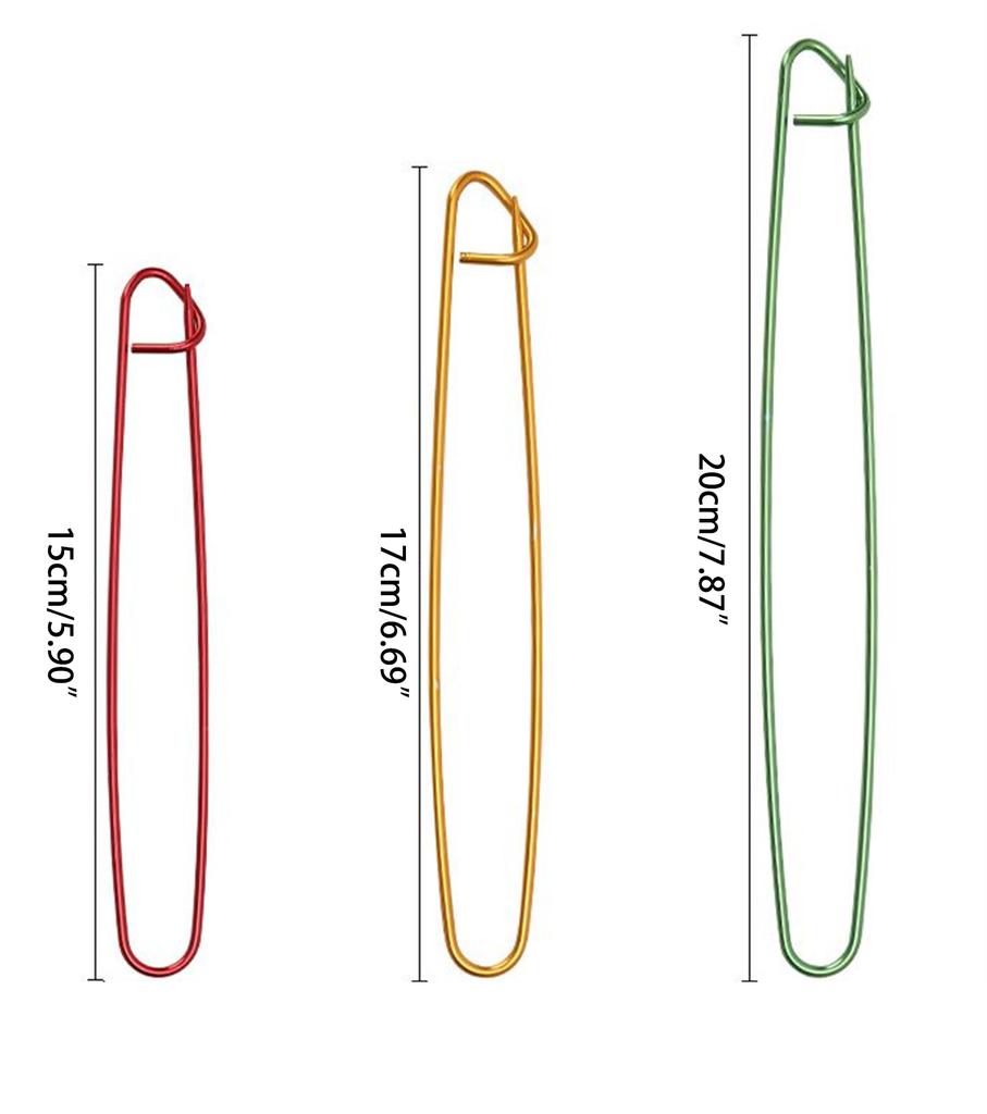 6 Pieces Knitting Stitches Holder Set Aluminum Yarn Stitches Holders Needle Markers Accessories for Knitting Notions