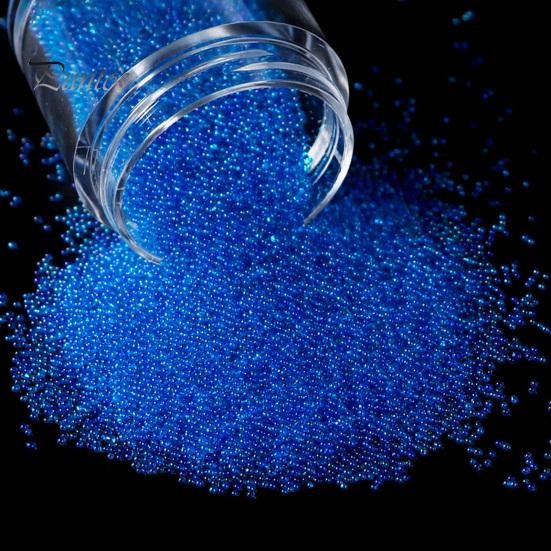 Nail Charms 10ml Art Beads No Hole Fine Texture Bright Color Paste Accessories Easily Bubble Glass DIY for Salon Balls