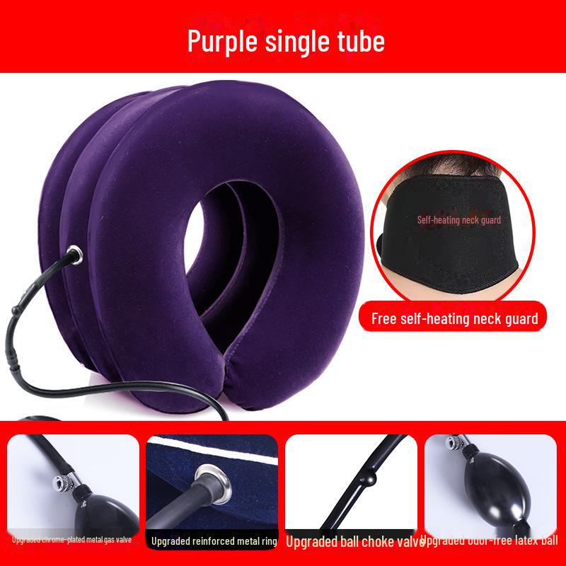 Надувное шейное поддерживающее устройство для вытяжения шеи и обезболивания