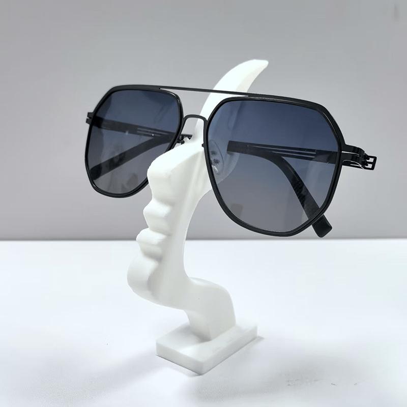 Creative Side-face Shaped Eyeglass Stand, Unique Curved Eyeglass Frame Stand, Desktop Storage Rack