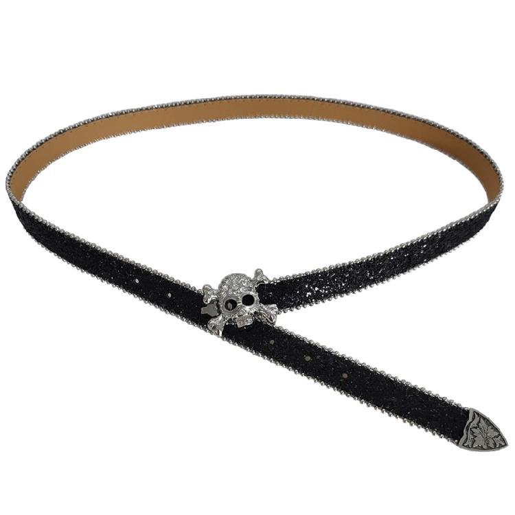 Гранж Поясная цепь с шипами Потрясающие стразы Пояс-ремень унисекс