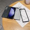 Чехол для Samsung Galaxy Z Fold6 5G с украшением стразами, с покрытием из ПУ кожи, ПК чехол для телефона