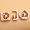 Kawaii Solid Wooden Magnetic Doorbell Japanese Style Entrance Door Bell Pendant  Desk