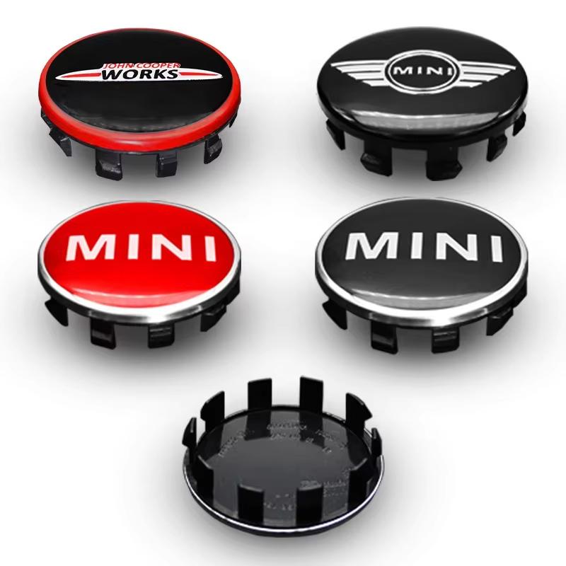 Для MINI Coopers JCW F54 F55 F56 F60 4 шт. 56 мм Стайлинг автомобиля Колпачки центральных отверстий колес Автомобильные колпаки на колеса Аксессуары для декора экстерьера mjewr55