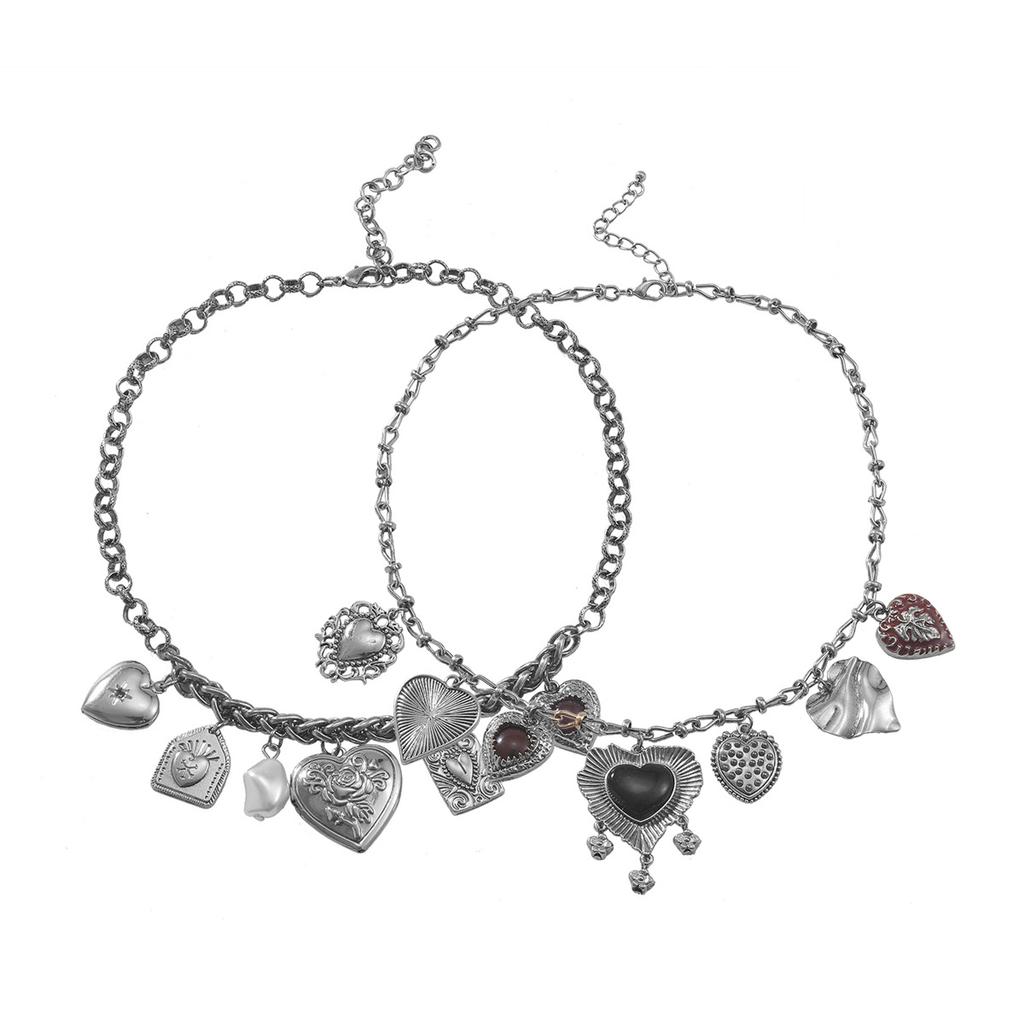 Многослойная металлическая винтажная подвеска 'Любовь' Богемное женское гламурное ожерелье