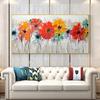 Холст плакат красочные цветочные картины абстрактные холсты постеры и принты настенное искусство для гостиной украшения дома