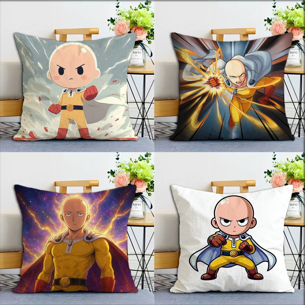 OnePunchMan World Various Sizes Square Pillow Case For Car Home Bedchamber Decor