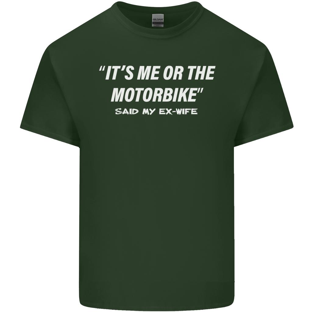 Me or the Motorbike Said My ExWife Biker Unisexs Light Cotton TShirt