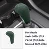 Car Gear Shift Knob Cover Lever Stick Head Accessories Auto Trim For Mazda Axela CX-30 Mazda3 2020 2021 2022 2023 2024