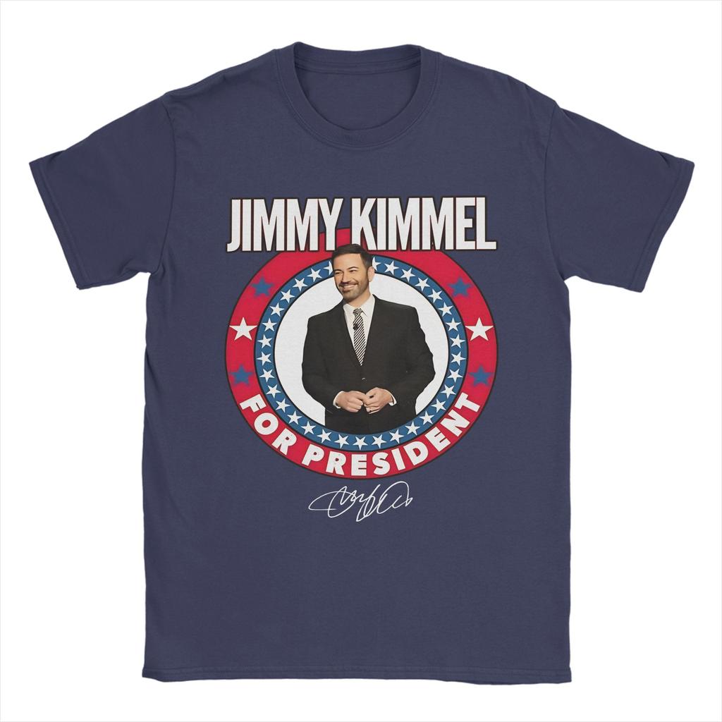 Jimmy Kimmel For President Talk Show Host Celeb T Shirt Cool T-Shirts Short Sleeves Tops Summer Cotton Plus Size 5XL Clothes
