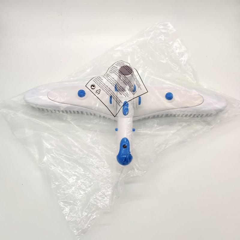 Щетка для бассейна Инструмент для очистки стен пола бассейна Вакуумная насадка поглощает метлу для удаления водорослей Скруббер