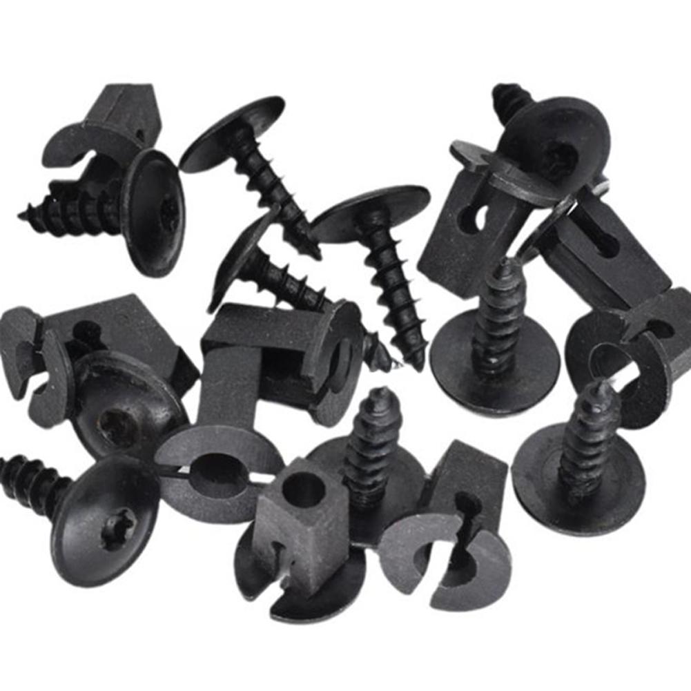 10 шт. Крышка двигателя автомобиля, поддон, брызговик, винт, фиксатор, крепеж, зажимы, болт N90974701