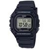 Casio Мужские классические кварцевые часы Черная нержавеющая сталь с полимерным ремешком 21,1 мм Модель W-218H-1AVCF