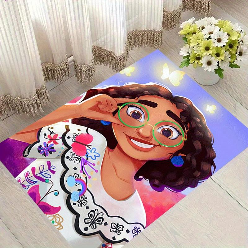 1pc Encanto Carpet Area Rug, Bedroom, and Playroom - Durable, Stain-Resistant, and Easy To Clean, Living Room, Laundry Room, Home Decor, Chr