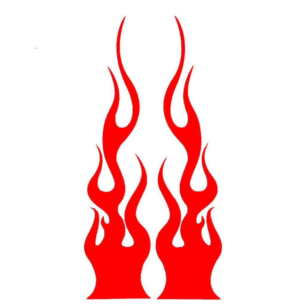 Flame Exterior Accessories Scratch Sticker Marks Headlight Decal Creative Car Sticker Waterproof