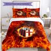 Bologna FC Printed 3PCS Bedding Set Breathable Duvet Cover with Pillowcases Decorative Bed Linen for Bedroom Home