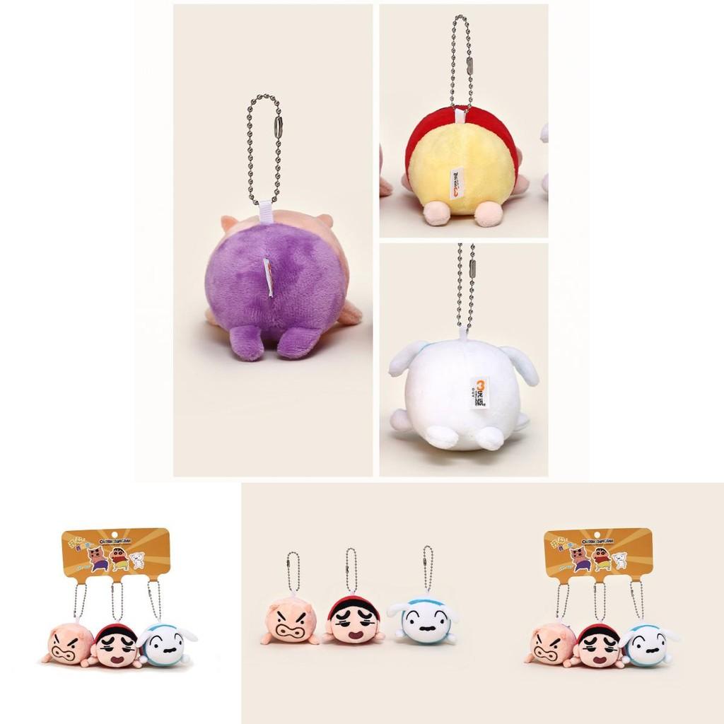 Crayon Shin Chan Plush Keychain Set With Stackable Characters For Kid And Collectors