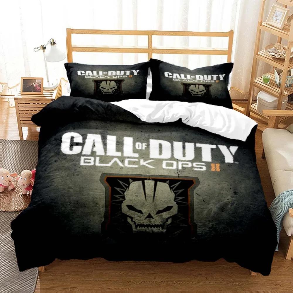 3D Игра Call of Duty Геймер Постельное белье с HD-принтом Комплект постельного белья размера «Квин» Индивидуальный комплект постельного белья размера «Кинг» Мягкий и удобный