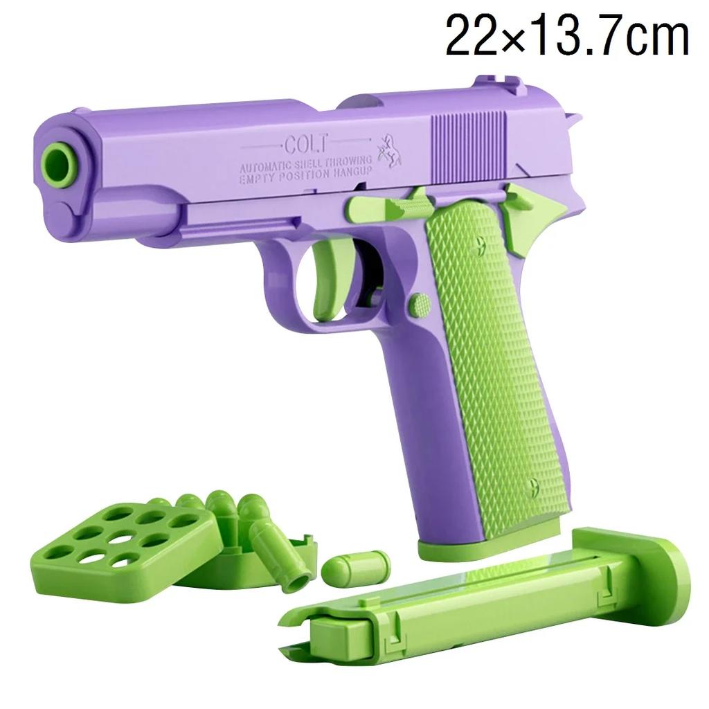 Mini Model Gravity Straight Jump Toy 3D Printed Gun Non-Firing  Cub Radish Toy Knife Kids Stress Relief Toy Christmas Gift