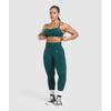 Gymshark Бесшовный спортивный бюстгальтер Lift Functional Teal Black Marl B3b3q Tbt5
