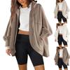 Womens Sweatshirt Cardigan Oversized Open Front Hooded Jackets Coats with Pockets