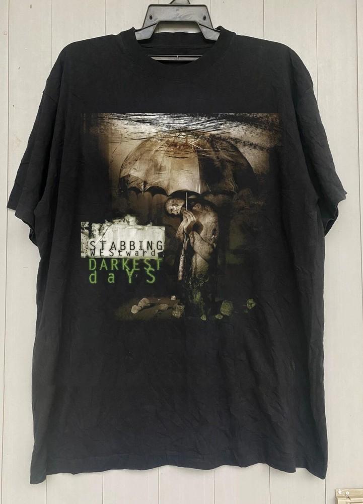 Stabbing Westward Darkest Days Album Short Sleeve Cotton Shirt All Size Unisex T-Shirt