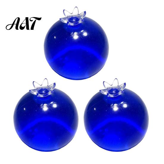 Stress Relief Toy Blueberry Ball, Soft TPR Fidget Squeeze with Gift Smooth Fluid, High Elastic Decompression for Anxiety Desktop