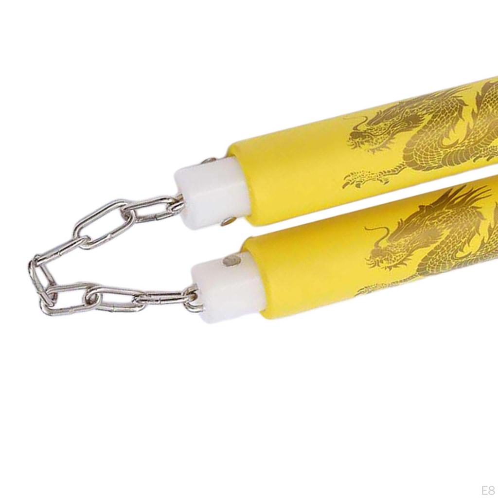 Пенные тренировочные нунчаки, китайские игрушки для занятий спортом, каратэ, красные