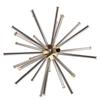 Brass Stainless Steel Dandelion Type Fountain Nozzle Outdoor Crystal Ball Sprinkler Pool Landscape