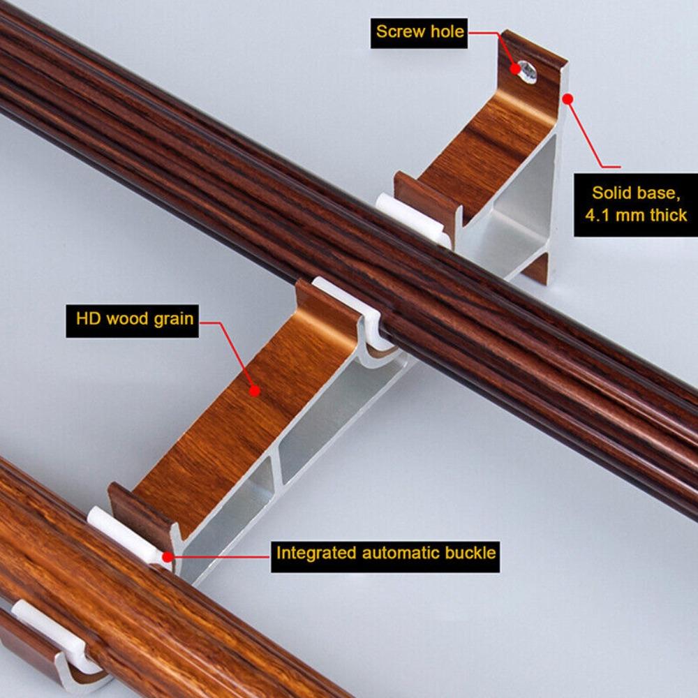 Металлический двойной кронштейн для штанги Двойной кронштейн для карниза для штор Держатель для оконной фурнитуры Держатели для карнизов для штор