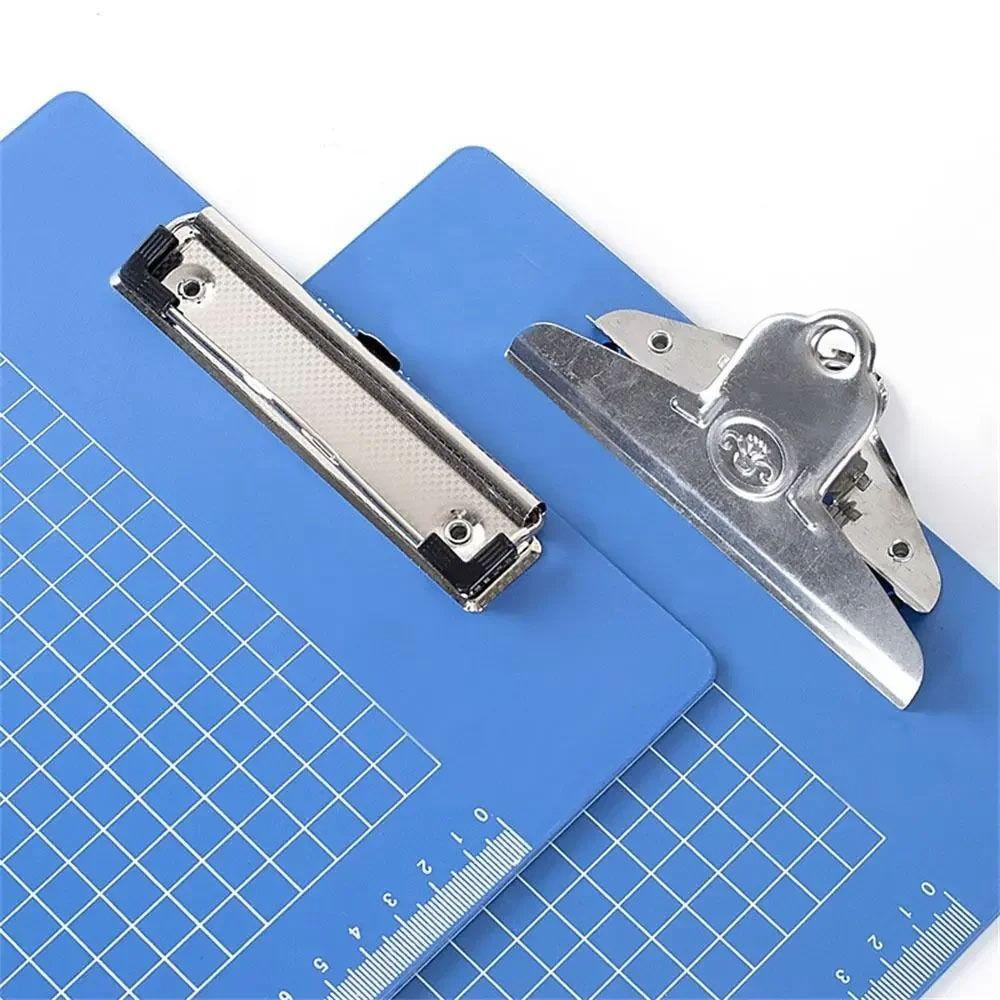 1Pcs Blue Writing Pad Board A4/A5/A6 Menu Bill Folder New Clip File Organize Paper Ticket Storage
