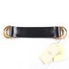 Pristine Romance Leather Scarf Belt In Box Calf Black Leather Women Used