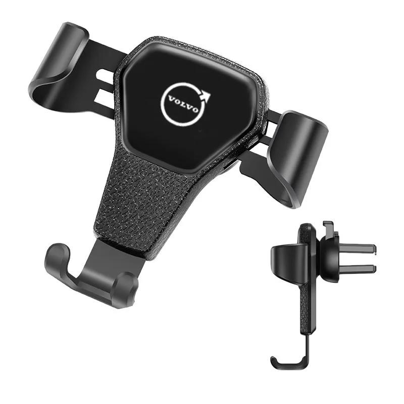 Gravity Car Phone Holder Air Vent Clip Cell Phone Stand Support For Volvo Rdesign V50 V70 S90 S60 C30 XC60 T6 S80 V60 V40 XC90